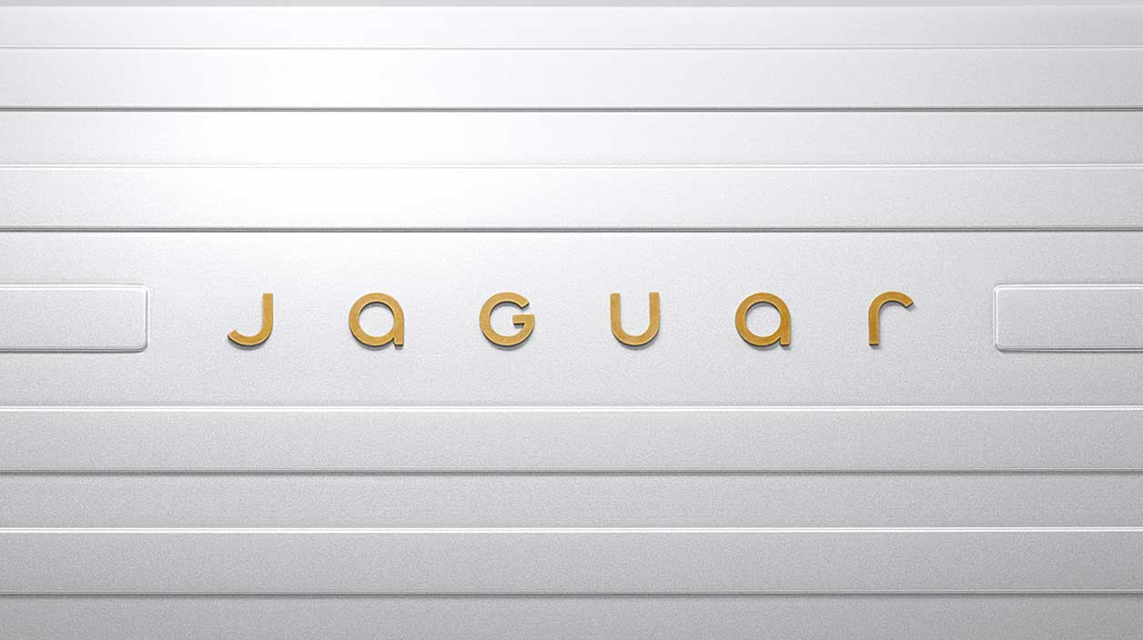 nouveau logo de jaguar en lettres avec nouveau design