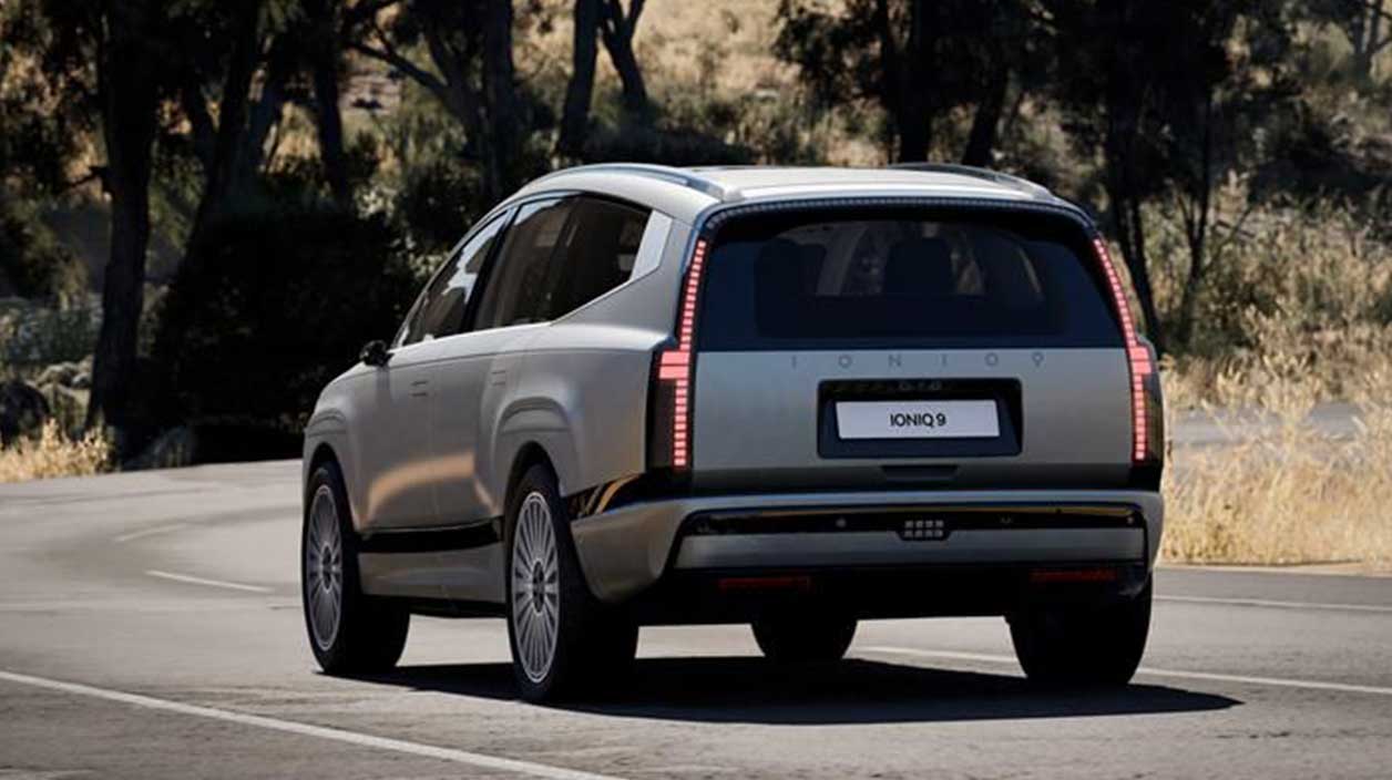 vue coffre en exterieur  du nouveau hyundai ioniq 9 2025
