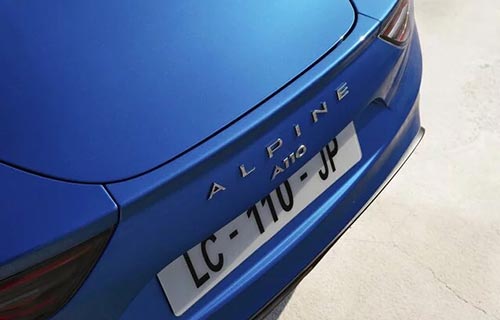 Alpine A110 extérieur monogramme