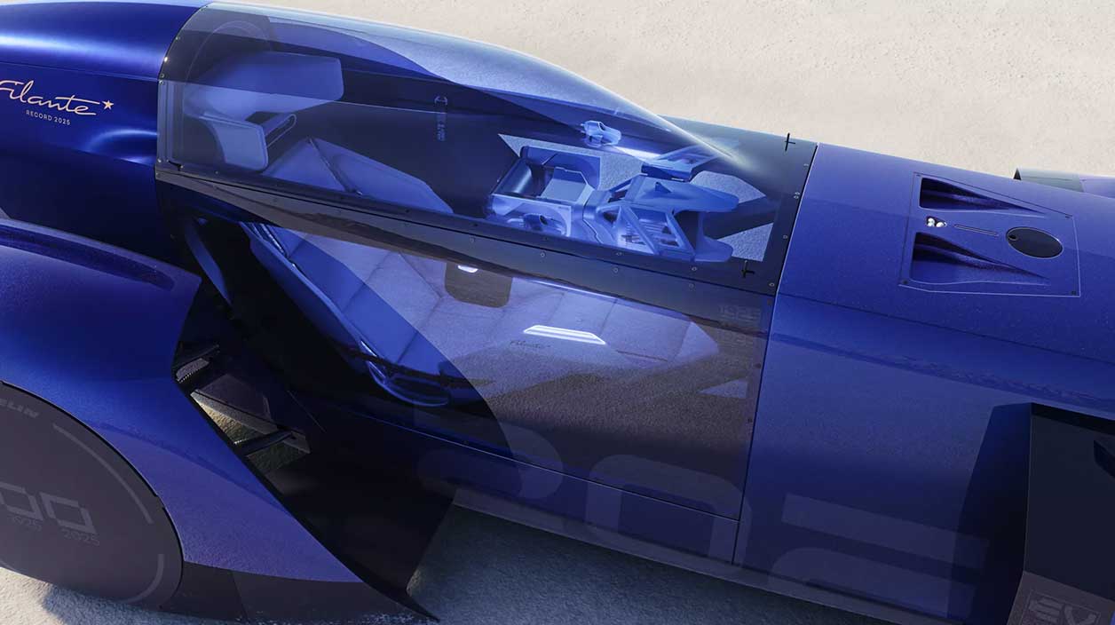 Vue du dessus du concept car