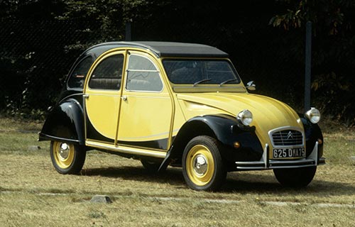 2CV Charleston jaune et noir