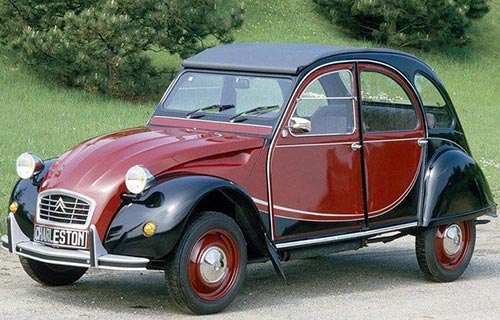 2CV Charleston rouge et noir