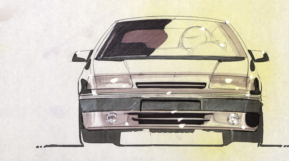 croquis citroen xantia