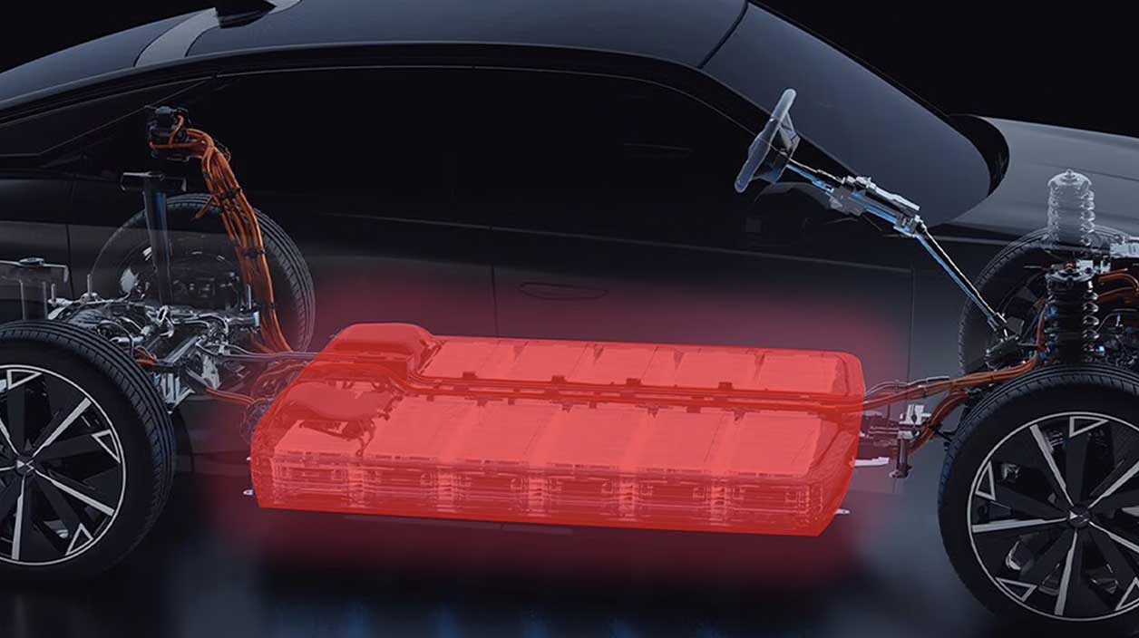 vue en détail de la technique et de la technologie de la DS 8