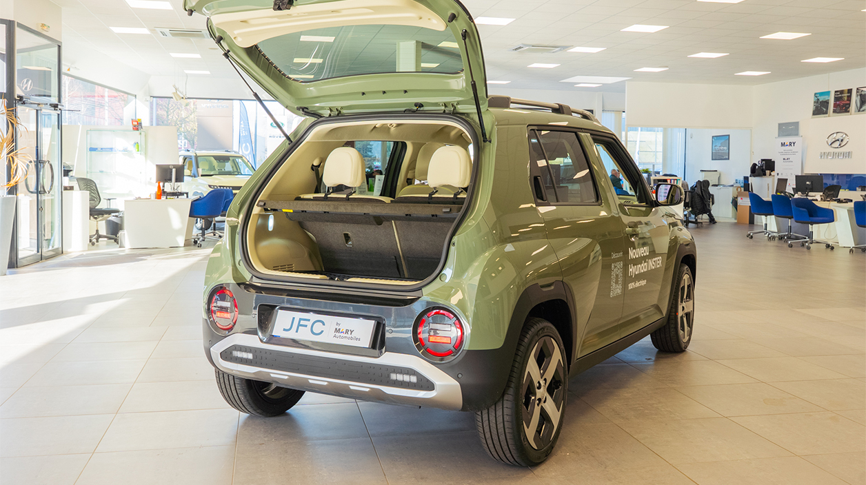 le coffre du nouveau Hyundai Inster 2024