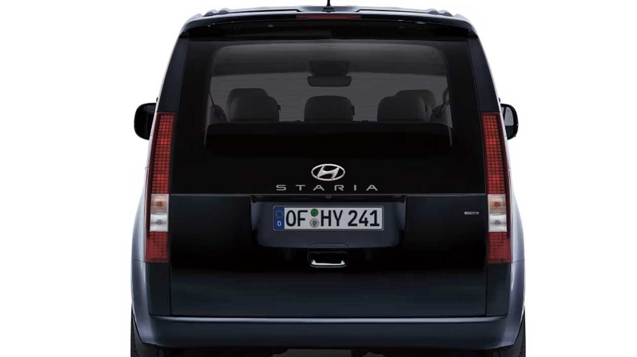 vue de derrière du hyundai staria