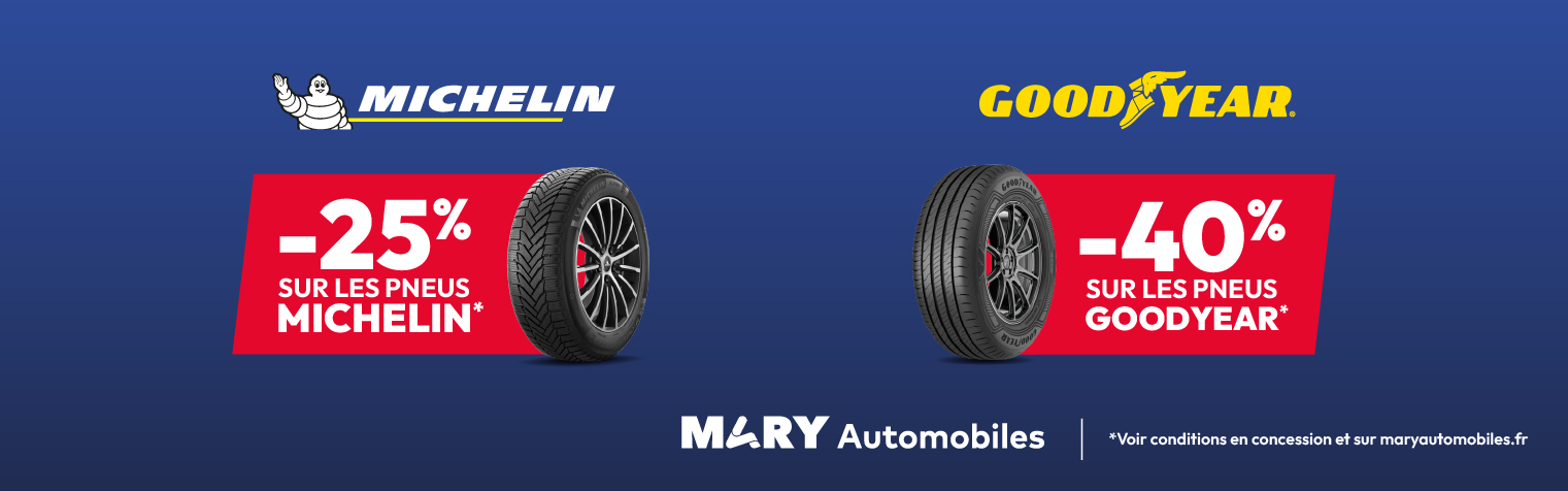 Offre Pneu Michelin Goodyear