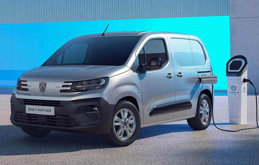 Le nouveau E-Partner rejoint la gamme d'utilitaires électriques de Peugeot